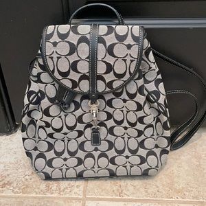 Black Coach backpack